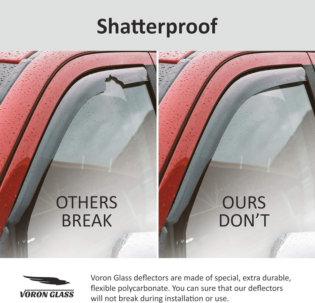4 Pieces In-Channel Window Deflectors for Trucks V3791