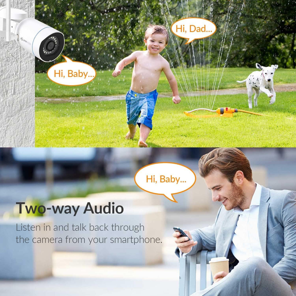3MP Pan Tilt Wireless Security Camera Outdoor with Color Night Vision B8617