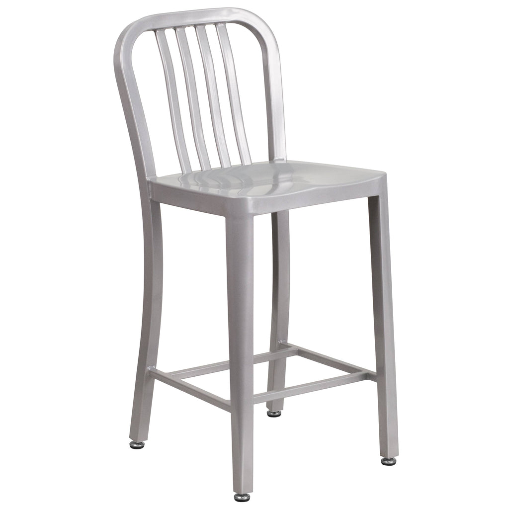 Red Metal Counterstool L58306