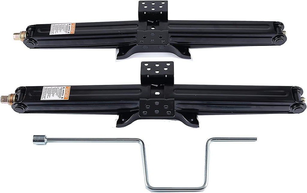 24" Scissor Jacks with Crank Handle, 5000 lbs Capacity, Pack of 2 S475431
