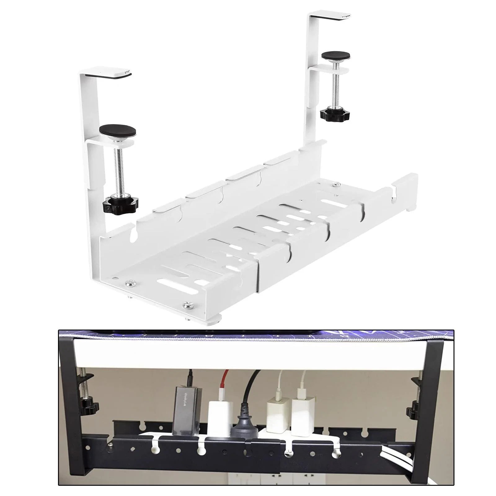 White Iron Cable Management Tray M794