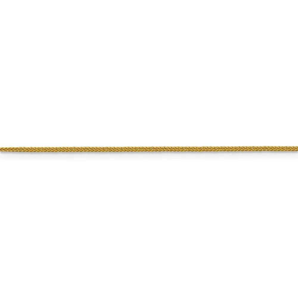 14kt Yellow Gold Diamond Cut Wheat Chain 24 inch V31559