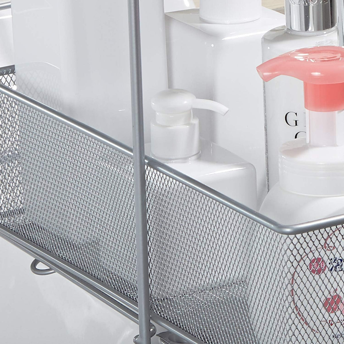 Stackable Cabinet Organizer Pull Out Drawer, 2 Tier Q550