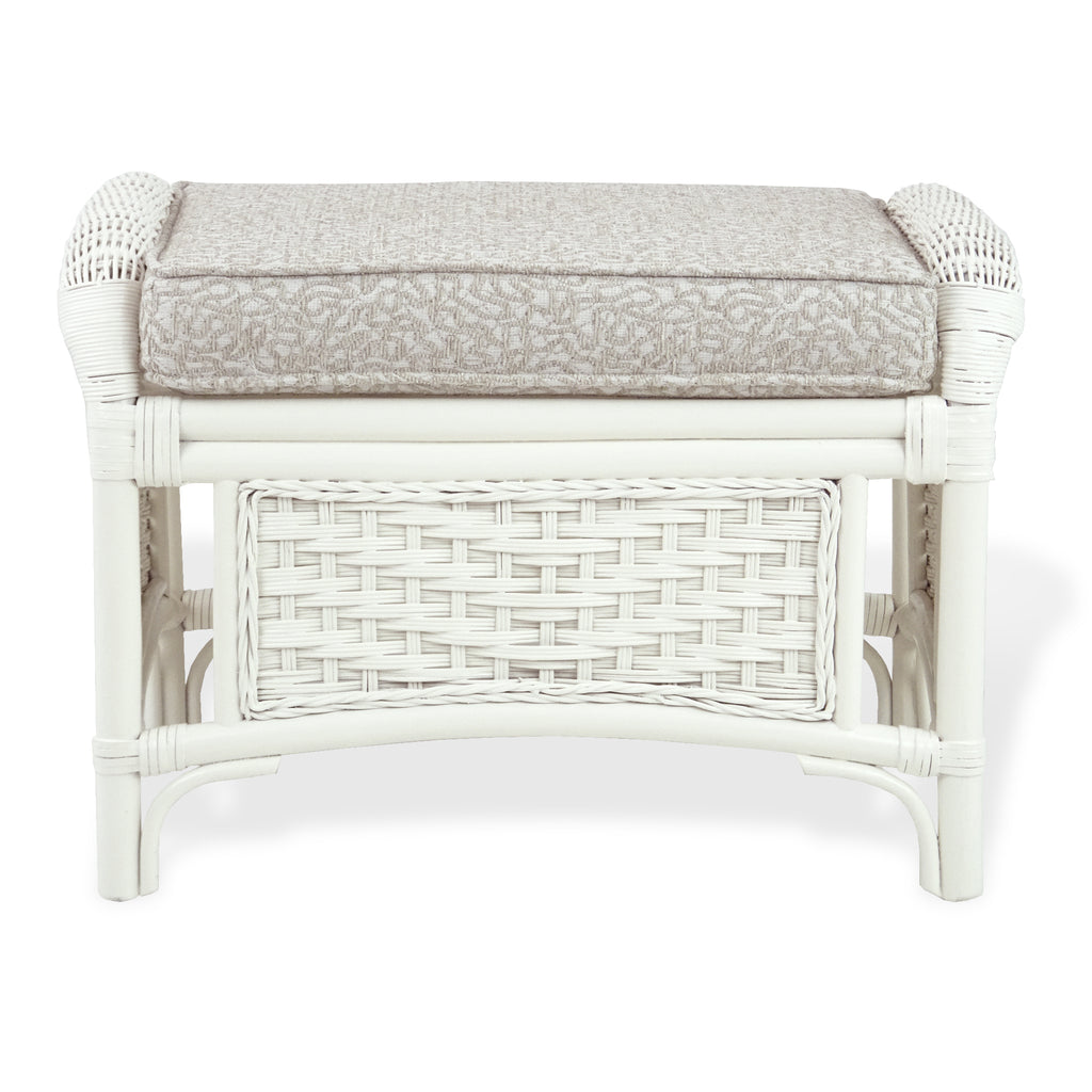 White Armchair with Ottoman O153418