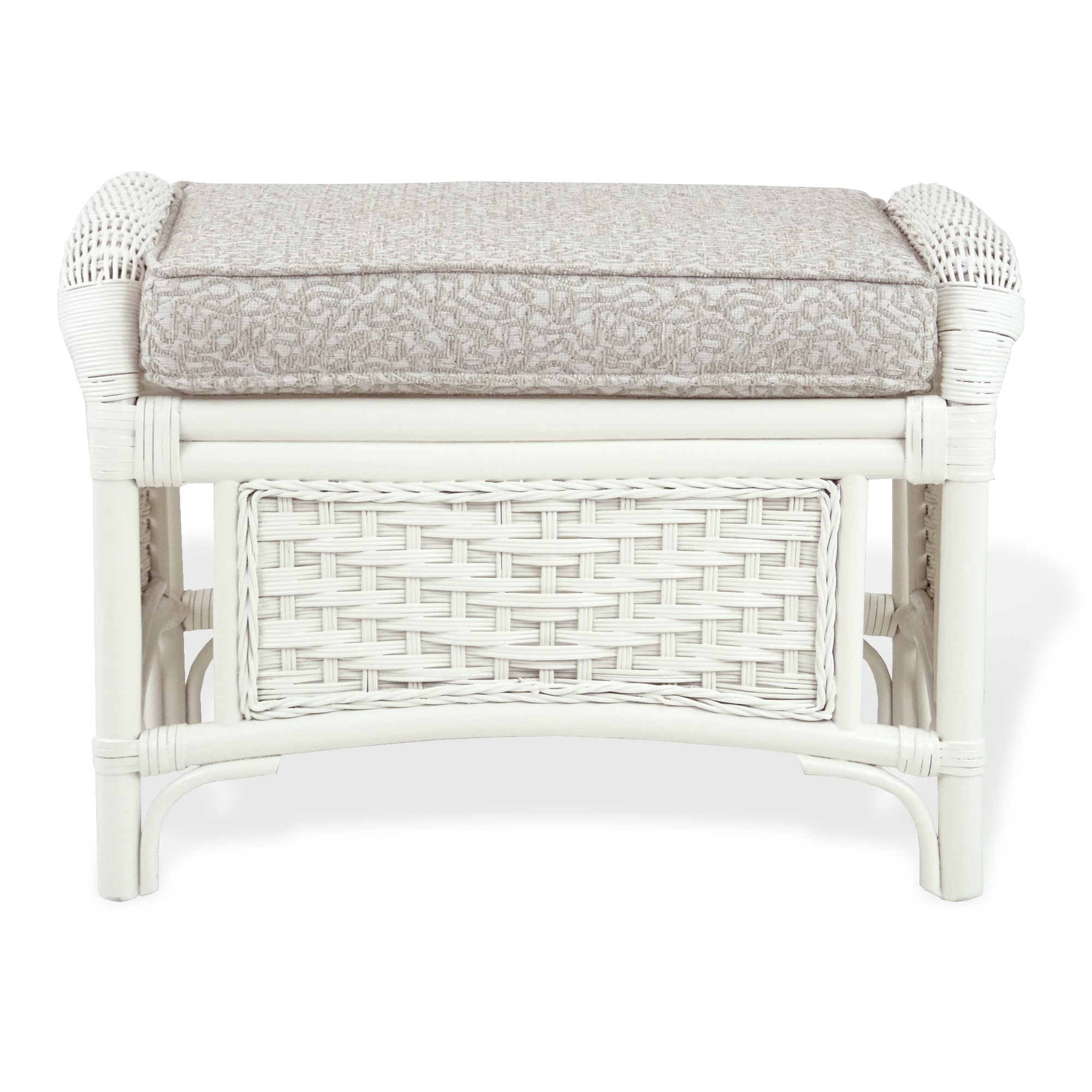 White Armchair with Ottoman O153418