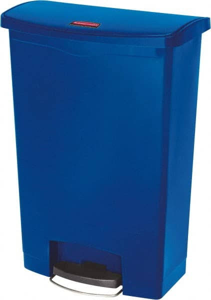 Blue Resin Rectangle Trash Can T510