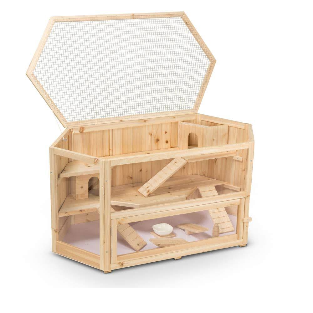 3-Tier Fir Wood Hamster Cage O1936