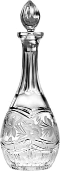Hand Cut Crystal Wine Decanter with Handle, 38 oz. A4033