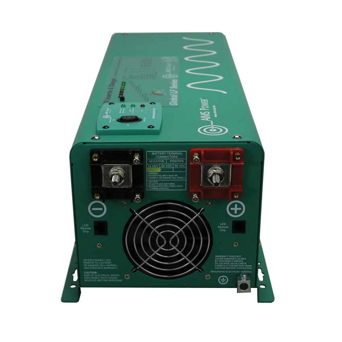 2500 Watt Pure Sine Inverter Charger 12 VDC to 120 VAC G17593