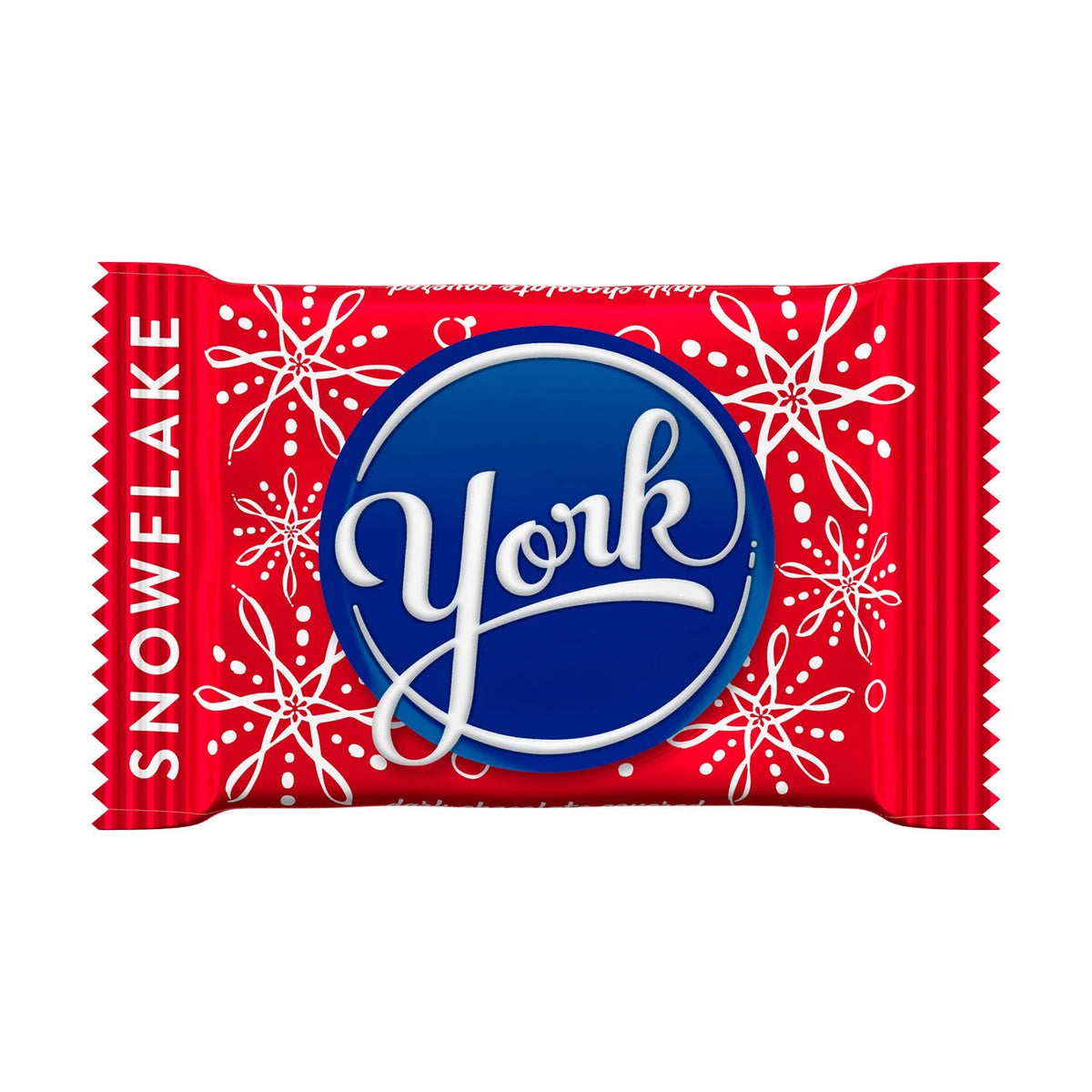 Dark Chocolate Peppermint Patties Snowflakes Candy, Bag 9.6 oz O328024