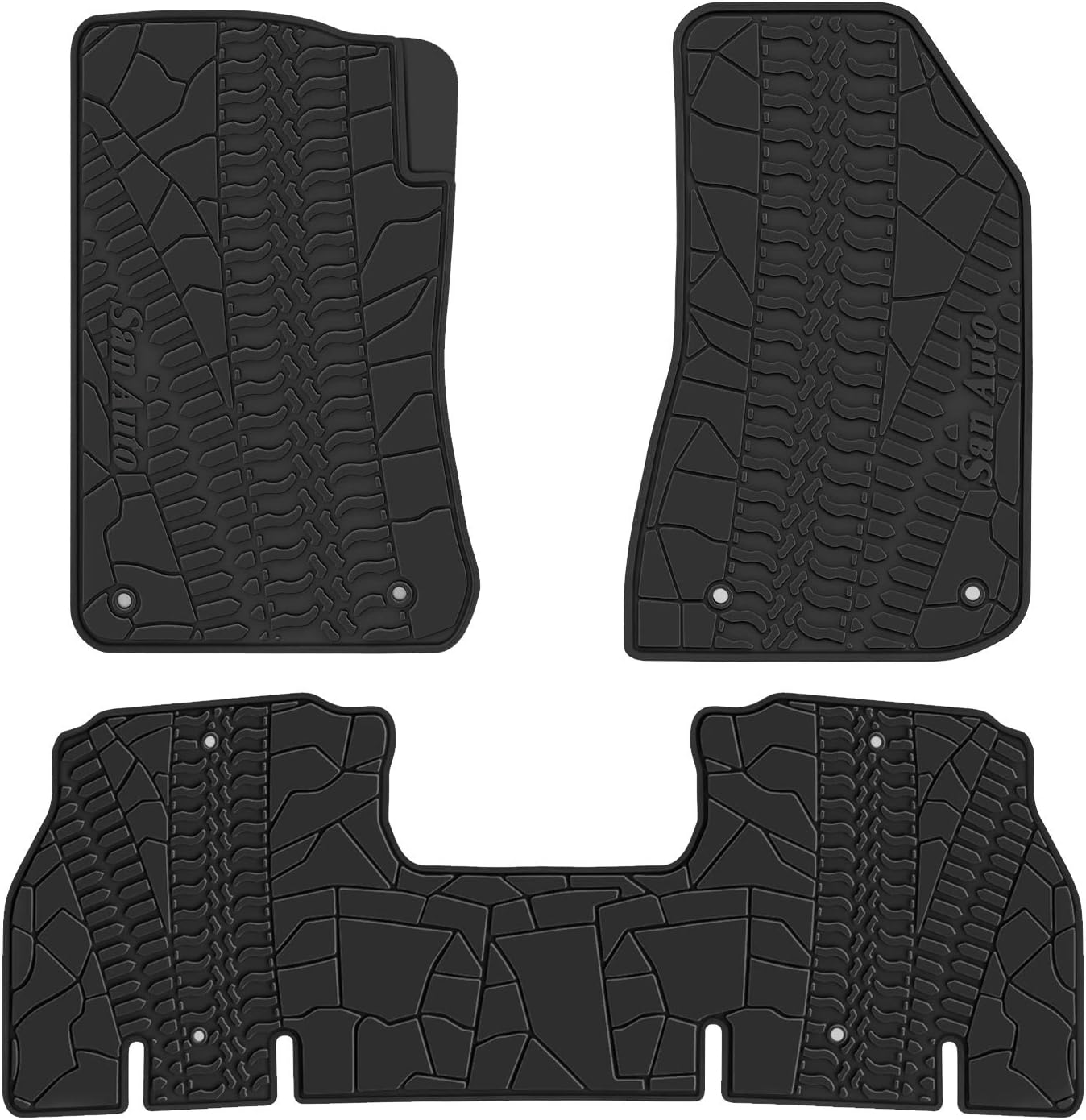 Black Rubber Car Floor Mat A29451