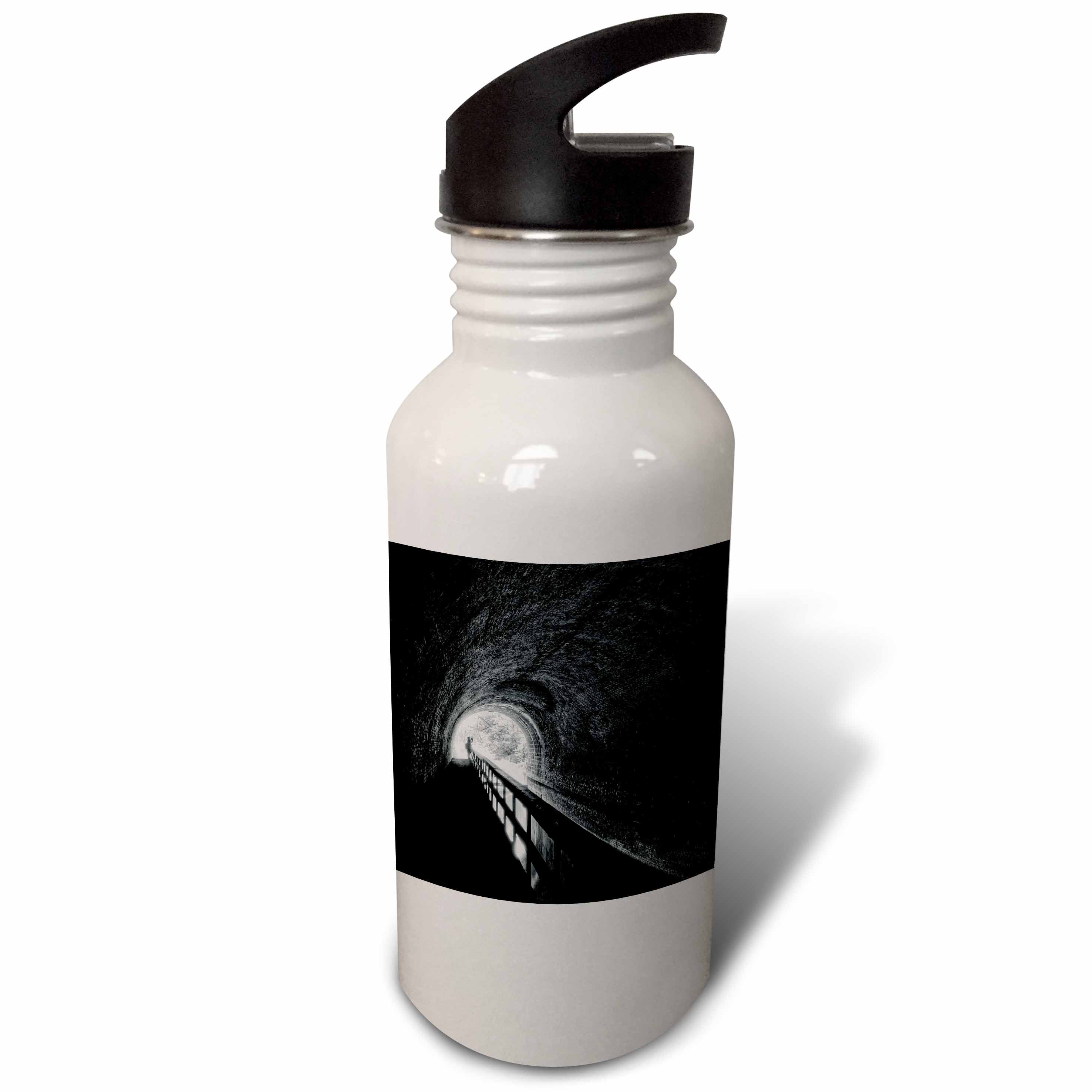 Black and White 21 oz Sports Water Bottle G548283