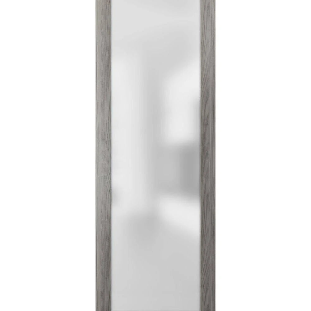 Slab Barn Door Panel Frosted Glass Lite S98837