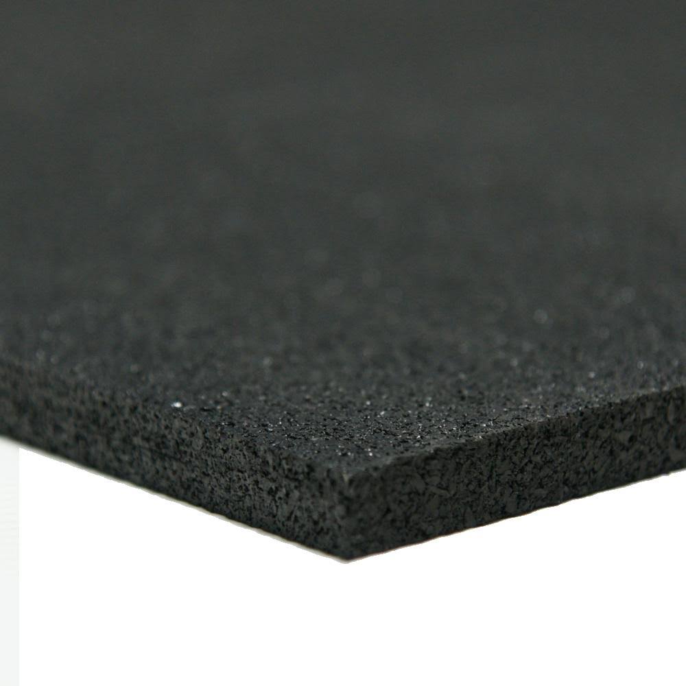 Recycled Rubber 60A Black 5mm x 48 in W x 264 in Q8012
