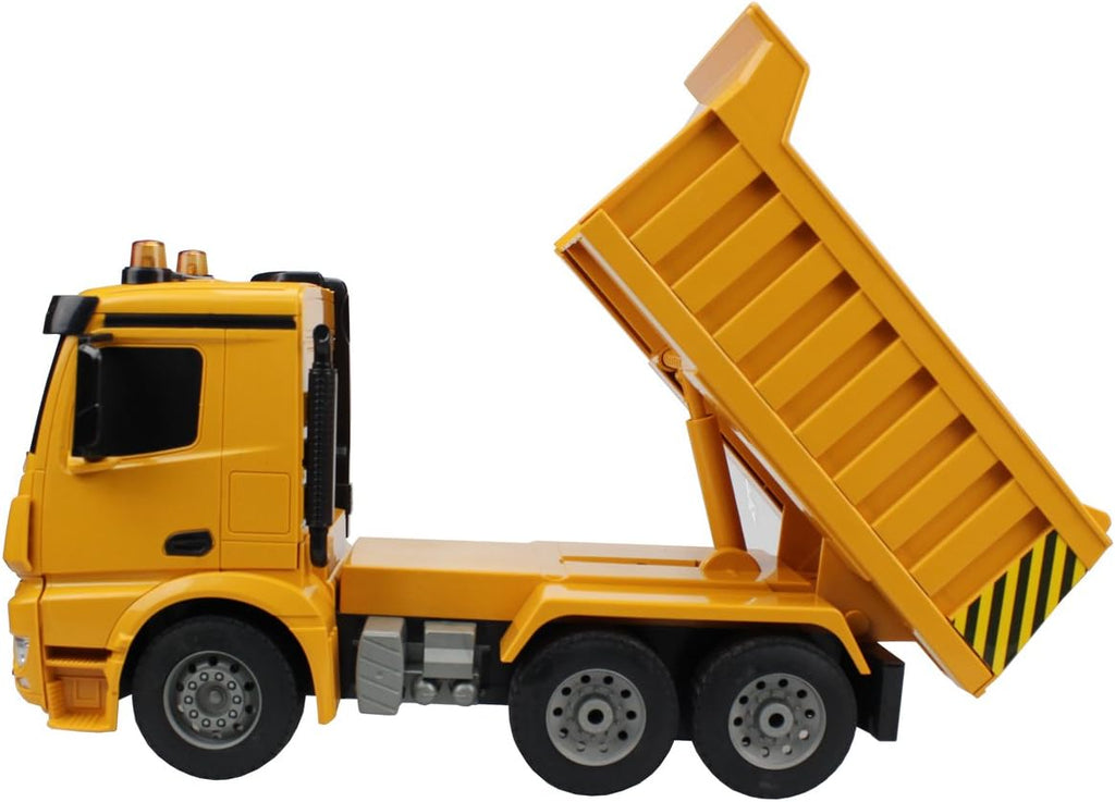 1/20 Scale 6 Channel RC Dump Truck Construction Vehicle Toy, Pack of 2 H878569