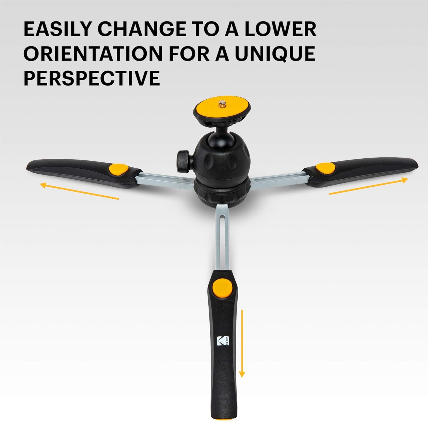Mini Adjustable Tripod with Remote, 360° Ball Head, Compact Tabletop Tripod, Selfie Stick, 5-Position Legs, Rubber Feet, Smartphone & Action Camera Adapters, Pack of 2 I639