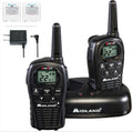 22 Channel FRS Walkie Talkies Two Way Radios, Pair Pack, Black T136