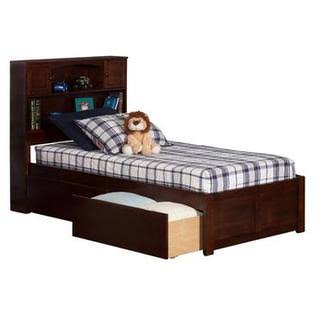 White Twin XL Foot Board with 2 Drawers U4473