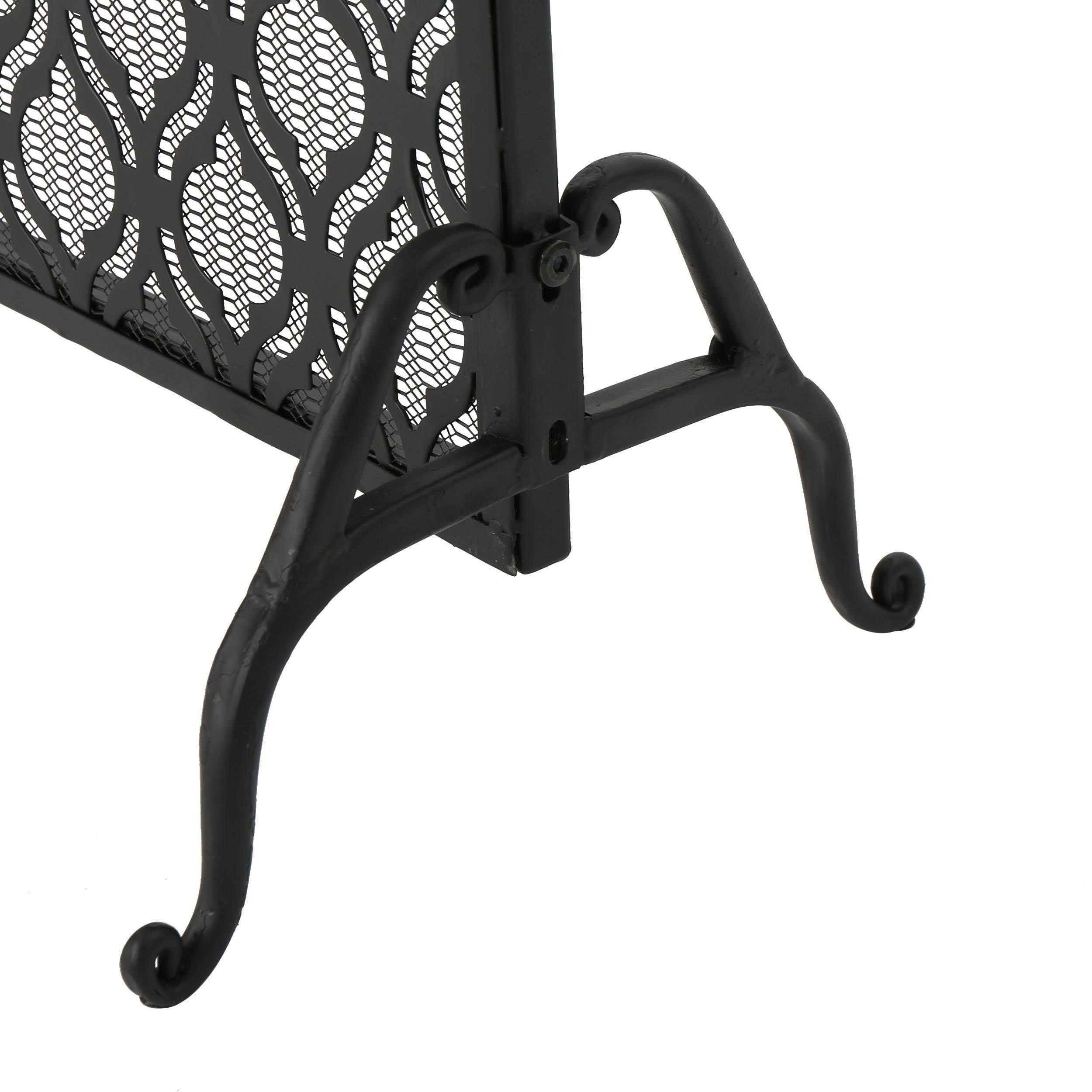 Black Iron Fireplace Screen B441