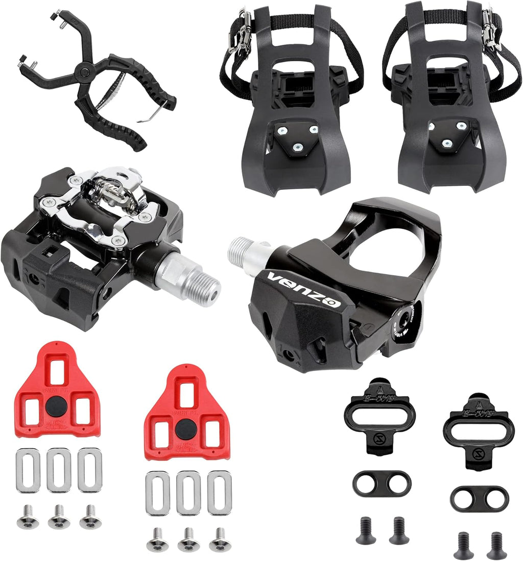 3 in 1 Look Delta Toe Cage SPD Spin Bike Pedals Pack of 2 W88961