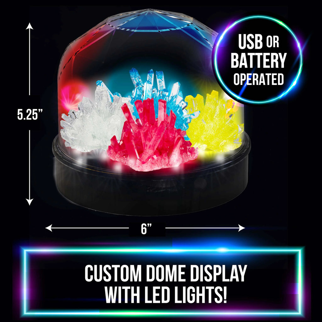 Crystal Growing Science Set with Light Up Display Dome B306