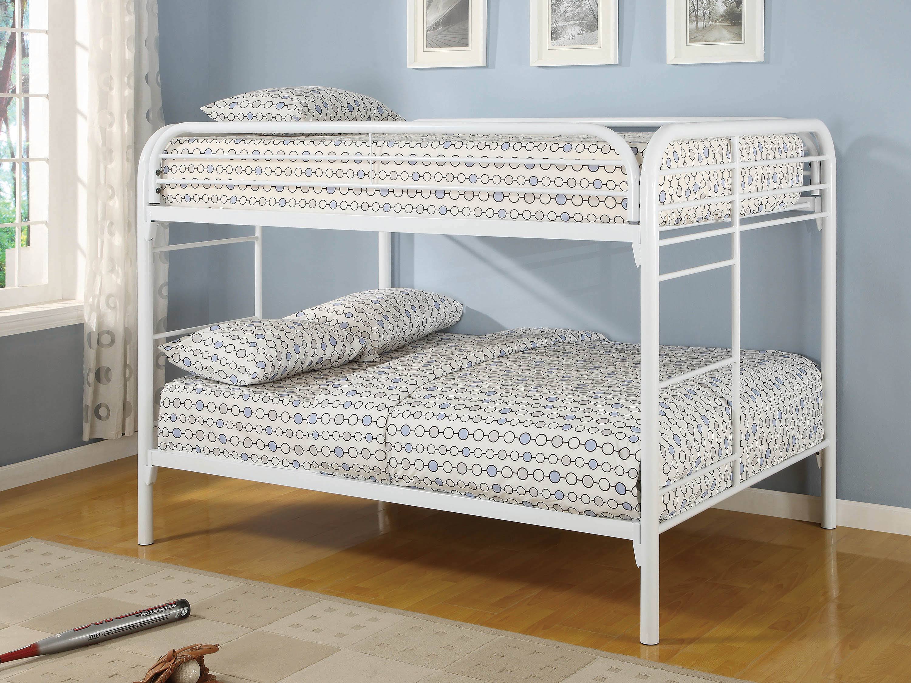 White Full Over Full Bunk Bed M3292