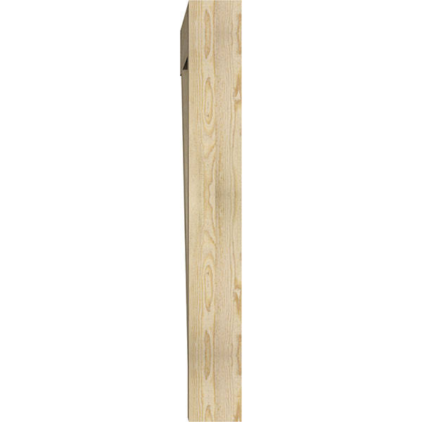 6x22W x 48x22D x 48x22H Traditional Block Rough Sawn Bracket, Douglas Fir Z5110