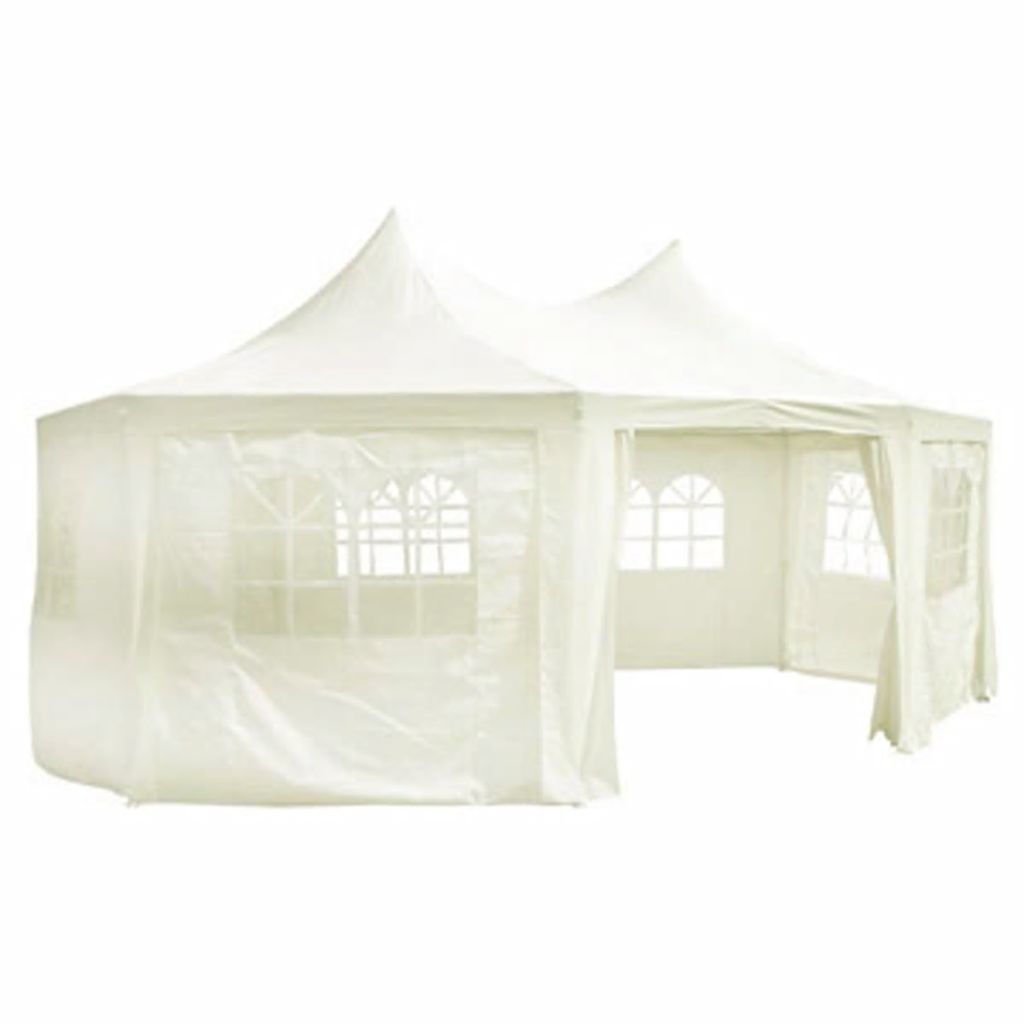 Octagonal Party Tent Cream White 20' x 15' x 12' C910