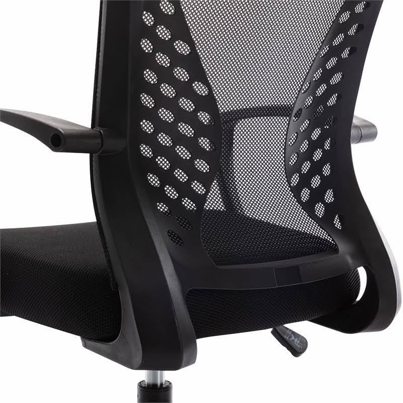 Adjustable Mesh and Metal Office Chair in Black V155