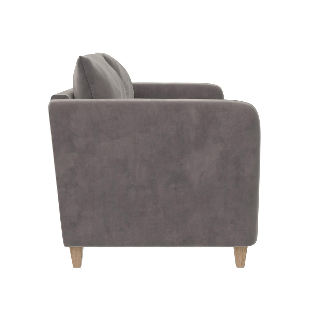 Light Gray Velvet Tufted Sofa P31582