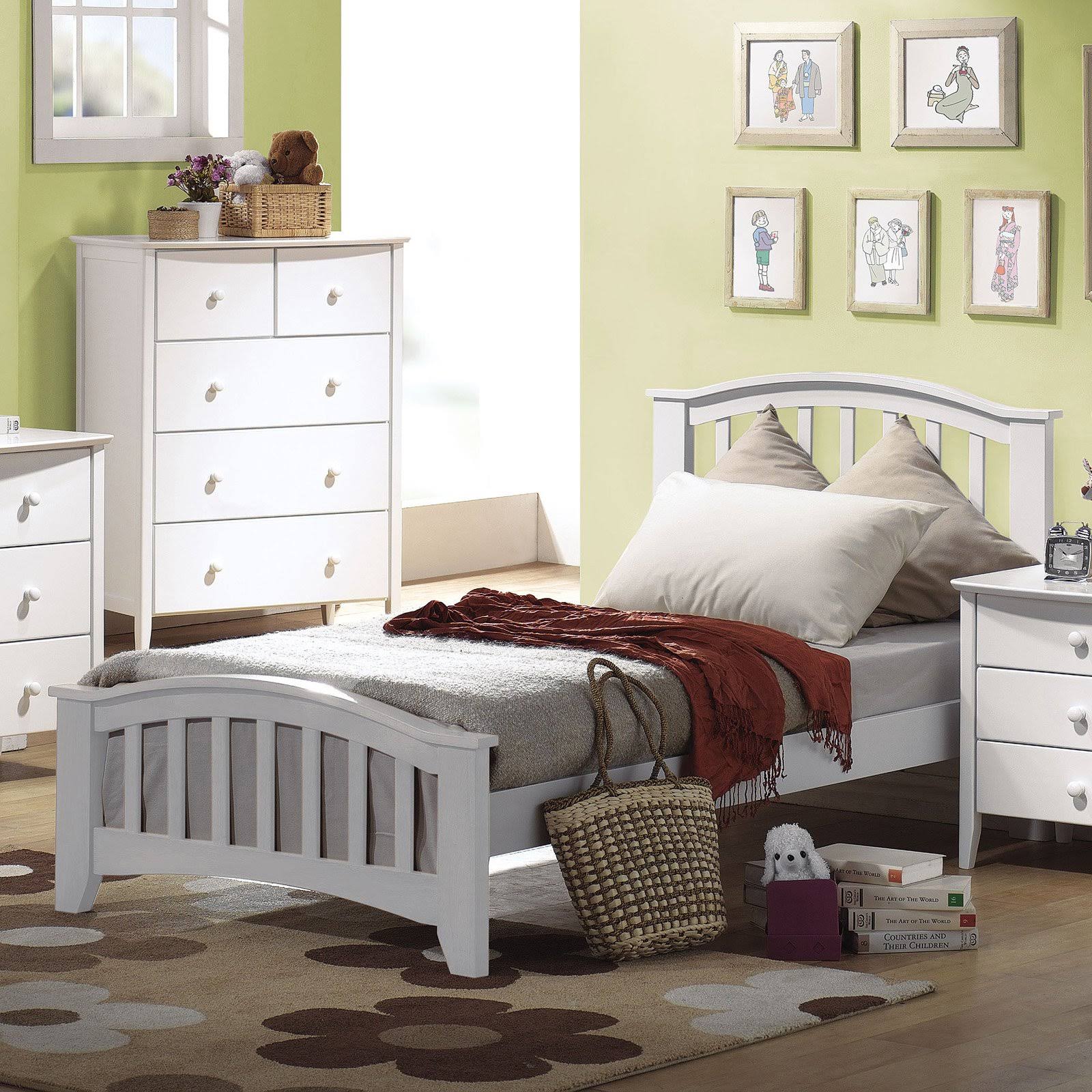 Twin Bed White R10776