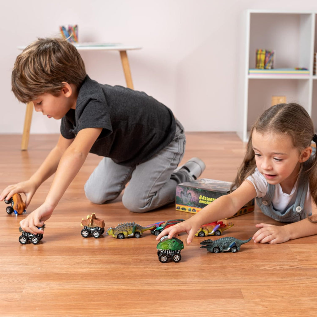 Dinosaur Pull Back Toy Cars Vehicle Playsets A9806