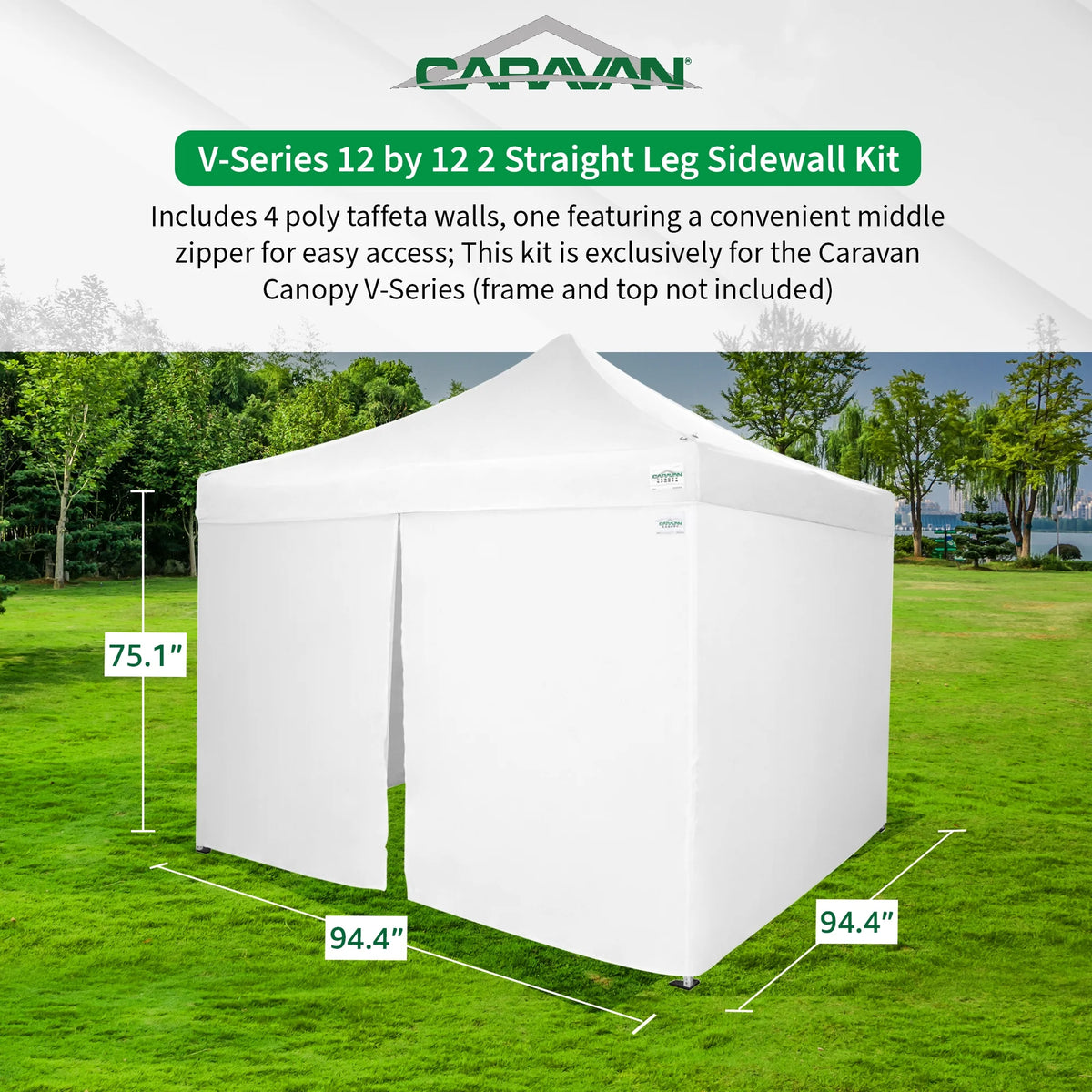 V Series Tent Sidewalls with 2 Angled Leg Canopy X36971