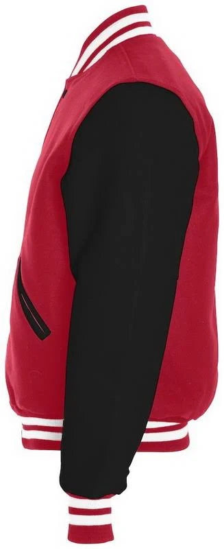 Scarlet Black White Varsity Jacket 3XL O74344