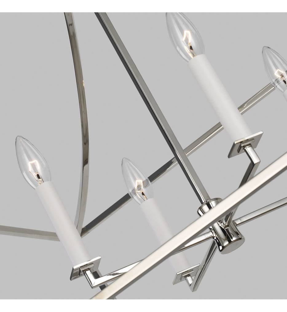 Polished Nickel Four Light Lantern Y381