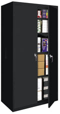 Black Fixed Shelf Storage Center 36 x 18 x 72 in. Z330399