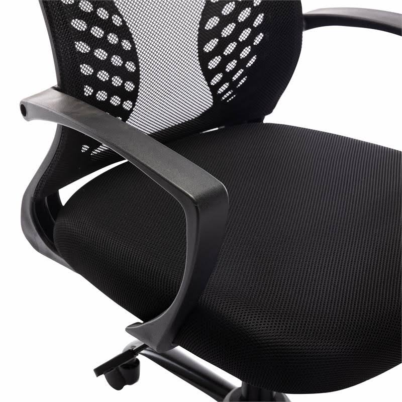 Adjustable Mesh and Metal Office Chair in Black V155