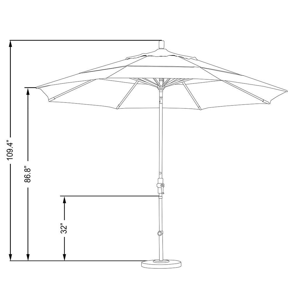 Navy Blue Patio Umbrella H570