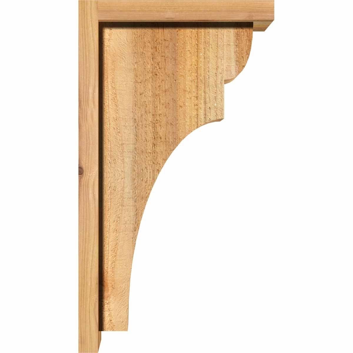 Rough Sawn Corbel with Backplate, Western Red Cedar I933276