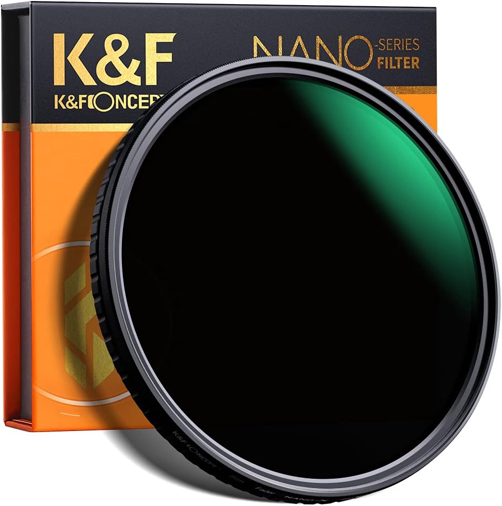 58mm Variable ND Filter ND8-ND128 (3-7 Stop) VND Filter Pack of 2 M519