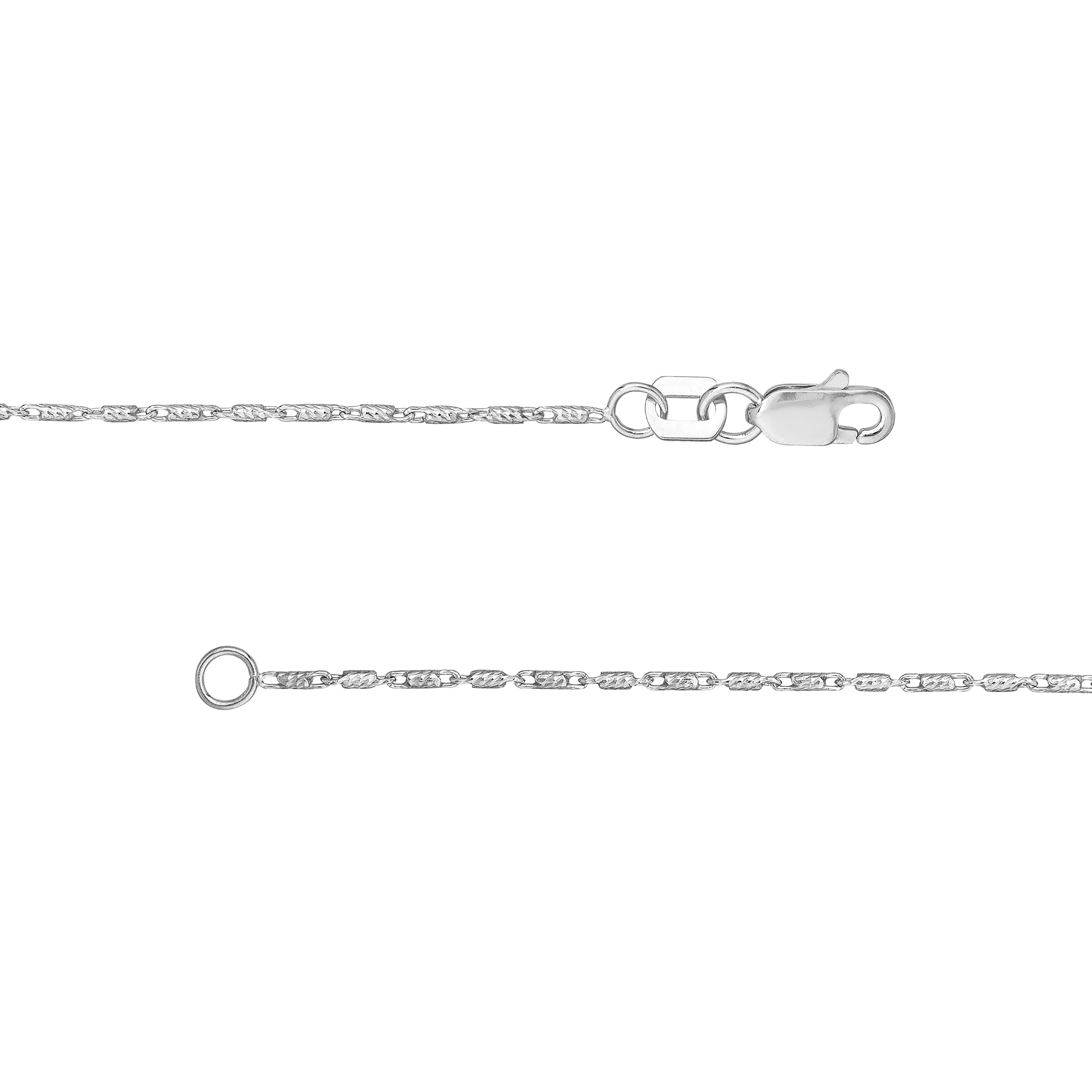 14K White Gold 20" 0.95mm Chain Necklace Q198916