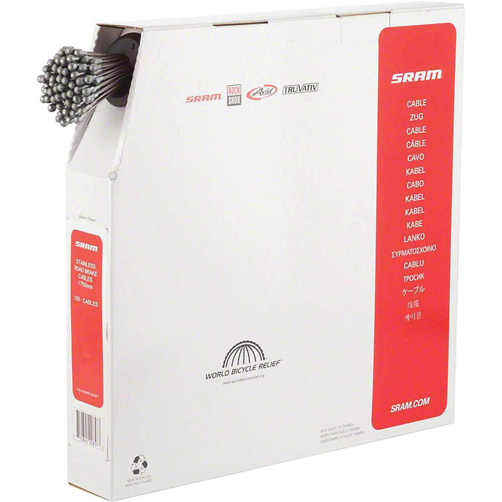 Stainless Road Brake Cables Box of 100 W8706