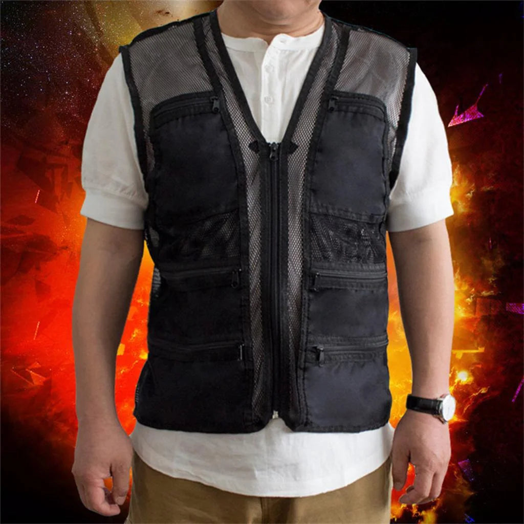 Mesh Breathable Fishing Photography Travel Waistcoat Jacket T132