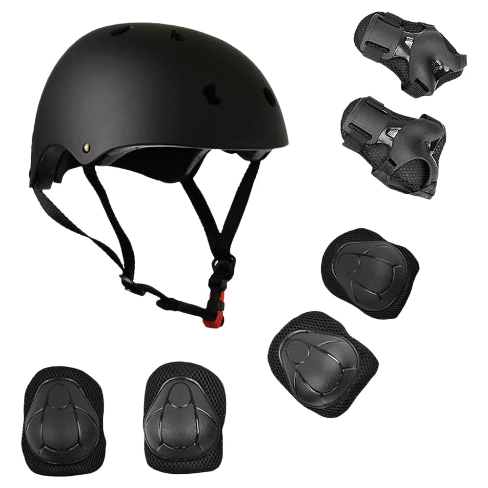 Kids Safety Helmet and Knee and Elbow Pad Set N977