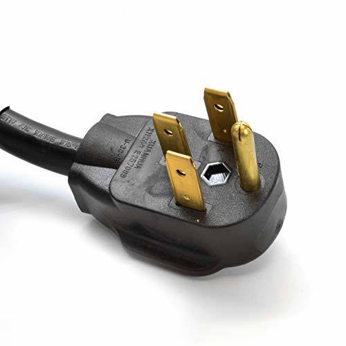 25-ft 50-Amp Extension Power Cord L14-50P to Bare Cut Live Wire 10 AWG 4-prong Plug 125/250V V7924