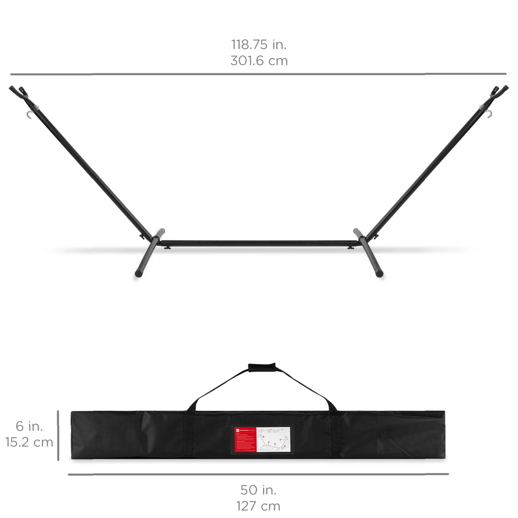 Ocean Cotton Double Hammock with Stand and Carrying Bag R743172