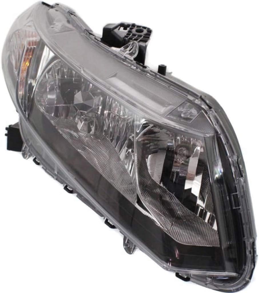 Headlight Assembly for Honda Civic Coupe 2013 2014 Passenger Side D766