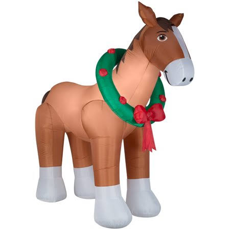9& Holiday Time Clydesdale Inflatable Q923434