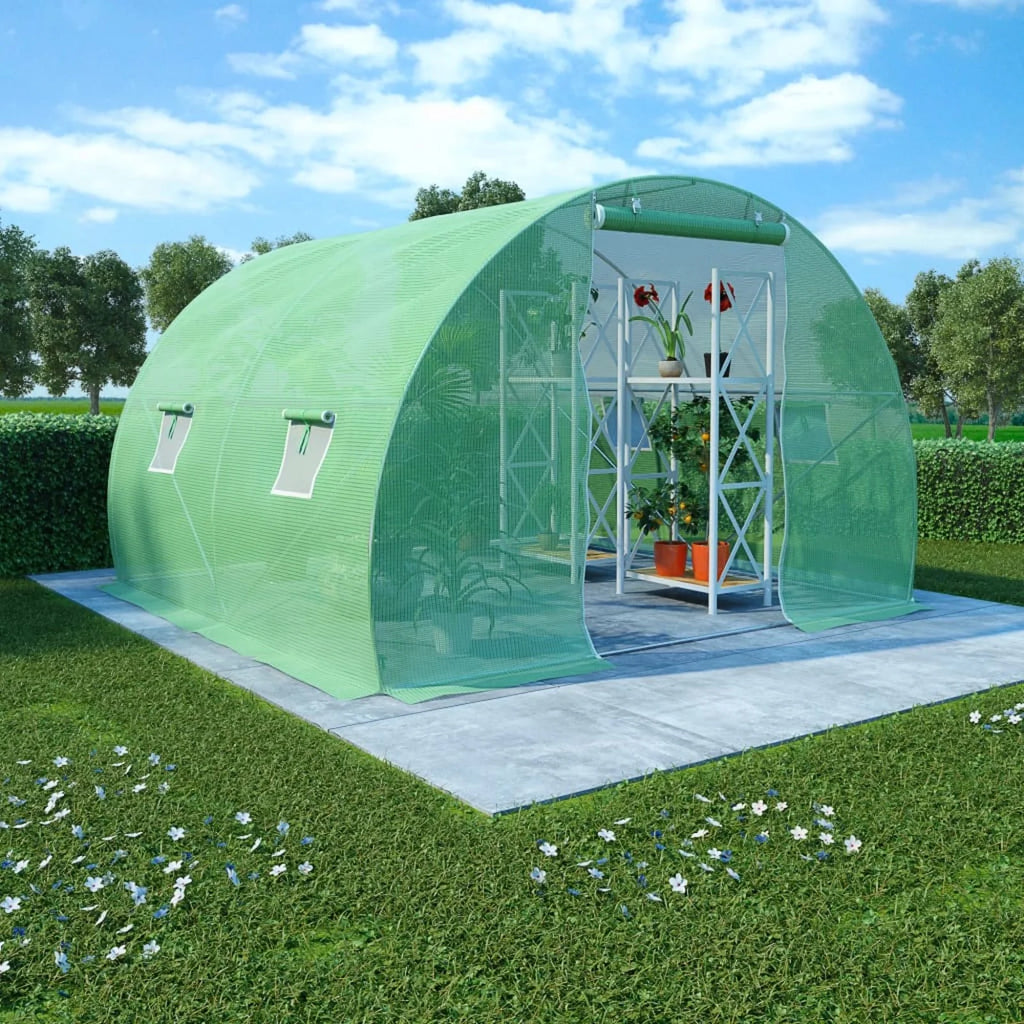 Steel Frame Patio Canopy Tent With Windows And Door R4568