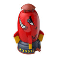 Red Plastic Rocket Sprinkler for Kids Q14685